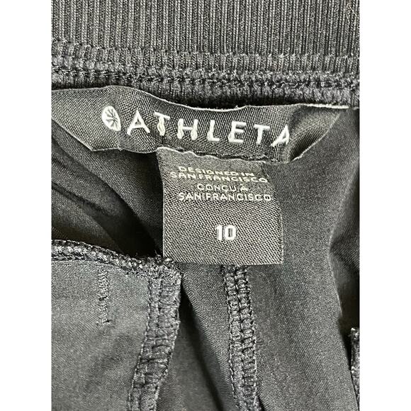Athleta Pants Womens 10 Black Brooklyn Mid Rise Ankle Slim Fit Stretch Pull On - Picture 4 of 14
